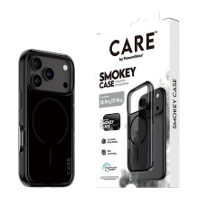 „CARE by PanzerGlass „Smokey“ dėklas, m. Schwarz, „MagSafe iPhone 17 Pro“ „CARE by PanzerGlass „Smokey“ dėklas, m. Schwarz, „MagSafe iPhone 17 Pro“
