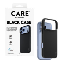 CARE by PanzerGlass TPU dėklas, juodas iPhone 17 Pro Max