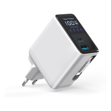 4smarts Ladegert GaN Flex Screen AI 100W 2 USB-C+1 USB-A wei 4smarts Ladegert GaN Flex Screen AI 100W 2 USB-C+1 USB-A wei