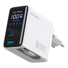 4smarts Ladegert GaN Flex Screen AI 100W 2 USB-C+1 USB-A wei 4smarts Ladegert GaN Flex Screen AI 100W 2 USB-C+1 USB-A wei