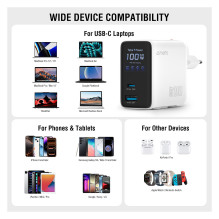4smarts Ladegert GaN Flex Screen AI 100W 2 USB-C+1 USB-A wei 4smarts Ladegert GaN Flex Screen AI 100W 2 USB-C+1 USB-A wei