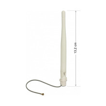 Delock WLAN 802.11 b / g / n Antenne I-PEX Inc., MHF® I Stecker 3 dBi omnidirectional 1.13 12 cm lankstus klipas weiß
