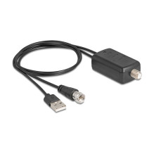 Delock DAB+ DVB-T2 Antena F Stecker 5 - 25 dB aktyvus omnidirektional schwarz Klebemontage Delock DAB+ DVB-T2 Antena F Stecker 5 - 25 dB aktyvus omnidirektional schwarz Klebemontage
