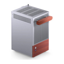 Jonsbo T6 PC Gehäuse, Mini-Tower, Mini-ITX, Tempered Glass, Holz - silber Jonsbo T6 PC Gehäuse, Mini-Tower, Mini-ITX, Tempered Glass, Holz - silber