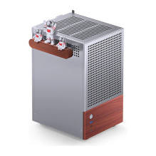 Jonsbo T6 PC Gehäuse, Mini-Tower, Mini-ITX, Tempered Glass, Holz - silber Jonsbo T6 PC Gehäuse, Mini-Tower, Mini-ITX, Tempered Glass, Holz - silber