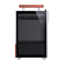 Jonsbo T6 PC Gehäuse, Mini-Tower, Mini-ITX, Tempered Glass, Holz - silber Jonsbo T6 PC Gehäuse, Mini-Tower, Mini-ITX, Tempered Glass, Holz - silber