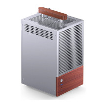 Jonsbo T6 PC Gehäuse, Mini-Tower, Mini-ITX, Tempered Glass, Holz - silber Jonsbo T6 PC Gehäuse, Mini-Tower, Mini-ITX, Tempered Glass, Holz - silber