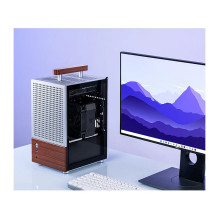 Jonsbo T6 PC Gehäuse, Mini-Tower, Mini-ITX, Tempered Glass, Holz - silber Jonsbo T6 PC Gehäuse, Mini-Tower, Mini-ITX, Tempered Glass, Holz - silber