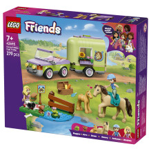LEGO 42695 Draugai Arklys ir kumeliukas su arklio priekaba LEGO 42695 Draugai Arklys ir kumeliukas su arklio priekaba