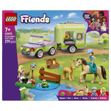 LEGO 42695 Draugai Arklys ir kumeliukas su arklio priekaba LEGO 42695 Draugai Arklys ir kumeliukas su arklio priekaba