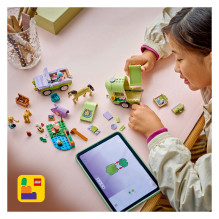 LEGO 42695 Draugai Arklys ir kumeliukas su arklio priekaba LEGO 42695 Draugai Arklys ir kumeliukas su arklio priekaba