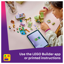 LEGO 42695 Draugai Arklys ir kumeliukas su arklio priekaba LEGO 42695 Draugai Arklys ir kumeliukas su arklio priekaba