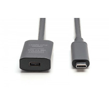 Aktīvs USB-C pagarinātājs - USB-C, USB 3.2 Gen2, 10Gbps, 5m Aktīvs USB-C pagarinātājs - USB-C, USB 3.2 Gen2, 10Gbps, 5m