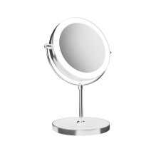 Kosmetinis veidrodis - Beautifly Looking Glass, sidabrinis, LED, 10 kartų didinimas Kosmetinis veidrodis - Beautifly Looking Glass, sidabrinis, LED, 10 kartų didinimas