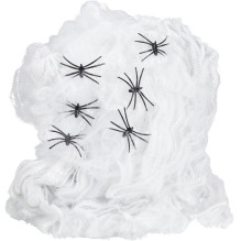 DECORATION SPIDERWEB WITH SPIDERS 80G DECORATION SPIDERWEB WITH SPIDERS 80G