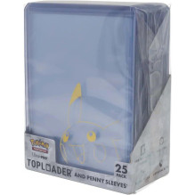 Pikachu Toploader kortų laikiklių ir įmaučių rinkinys 25 vnt. Ultra PRO Pikachu Toploader kortų laikiklių ir įmaučių rinkinys 25 vnt. Ultra PRO