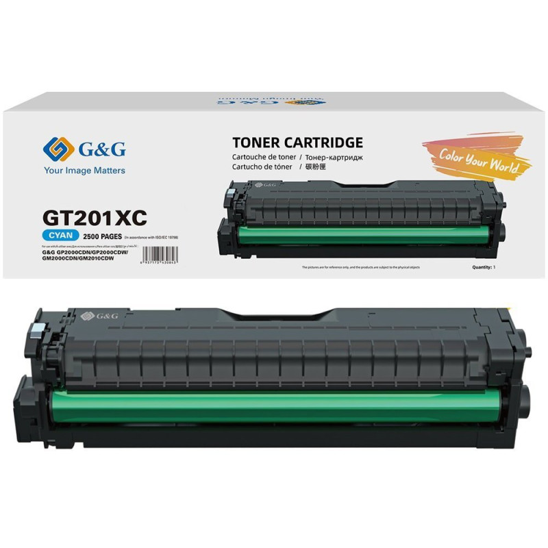 Toner G&amp;G G&amp;G XL toner GT201XCEV for G&amp;G P2000CDW / P2010CDW Cyan