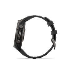 Garmin Fenix 9 - 47mm, Carbon Grey DLC Titanium with Black Silicone Band