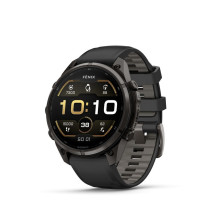 Garmin Fenix 9 Pro - 47mm Carbon Gray DLC Titanium with Black / Pebble Grey Silicone Band