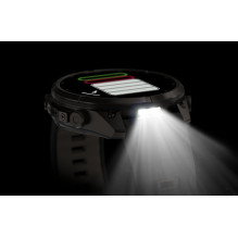 Garmin Fenix 9 Pro - inReach, 47mm Carbon Gray DLC Titanium with Black / Pebble Grey Silicone Band