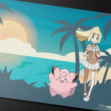 Pokémon Lillie ir Clefairy TCG žaidimo kilimėlis Ultra Pro Pokémon Lillie ir Clefairy TCG žaidimo kilimėlis Ultra Pro