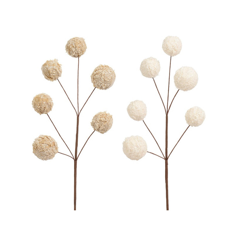 Dirbtinė šakelė Decoris Fur, ruda, 51 cm