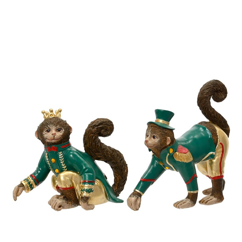 Kalėdinė dekoracija Decoris Monkey 703562, 25 cm, ruda