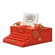 Kalėdinė dekoracija Decoris Typewriter, 30 cm, raudona