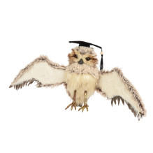 Kalėdinė dekoracija Decoris Owl 704628, 28 cm, ruda