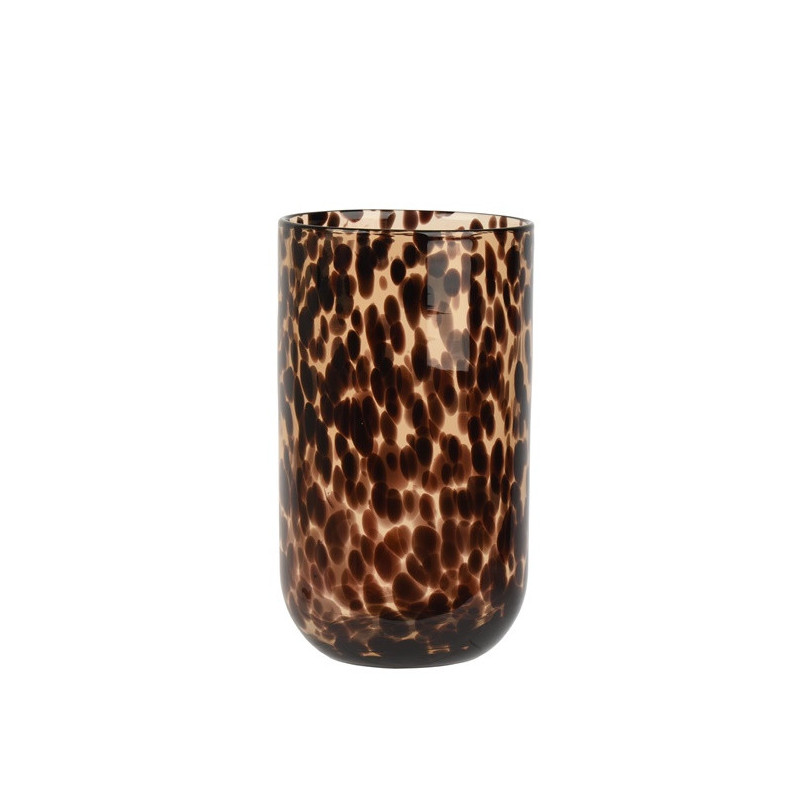 Vaza Decoris 741018, 26 cm, skaidri / ruda
