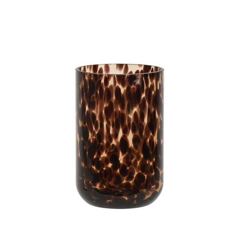 Vaza Decoris 741019, 20 cm, skaidri / ruda