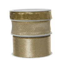 Dovanų pakavimo juostelė Decoris Glitter, auksinė