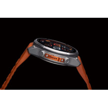 Garmin Fenix 9 Pro - inReach, 51mm Titanium with Autumn Orange / Spark Orange Silicone Band
