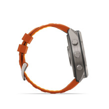 Garmin Fenix 9 Pro - inReach, 51mm Titanium with Autumn Orange / Spark Orange Silicone Band