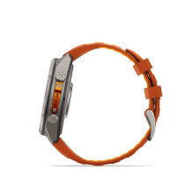 Garmin Fenix 9 Pro - inReach, 47mm Titanium with Autumn Orange / Spark Orange Silicone Ban
