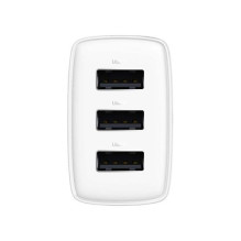 Baseus Travel Charger Compact wall Charger U+U+U, 17W EU White (CCXJ020102) - ONLY BOX DAMAGE Baseus Travel Charger Compact wall Charger U+U+U, 17W EU White (CCXJ020102) - ONLY BOX DAMAGE
