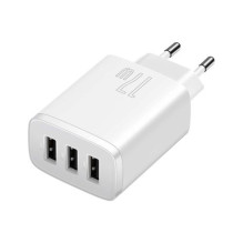 Baseus Travel Charger Compact wall Charger U+U+U, 17W EU White (CCXJ020102) - ONLY BOX DAMAGE Baseus Travel Charger Compact wall Charger U+U+U, 17W EU White (CCXJ020102) - ONLY BOX DAMAGE