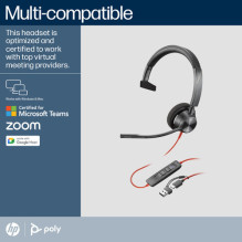 Headphone Blackwire 3310 Mono USB-C / A MS-Teams 8X216AA