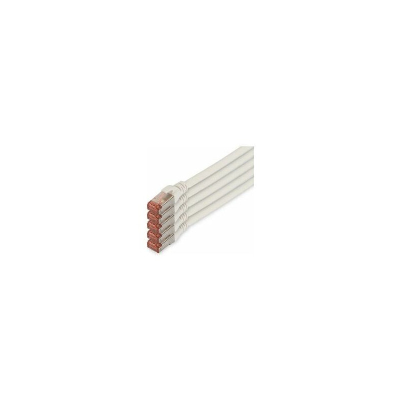 DIGITUS CAT 6 S / FTP tinklo kabelių rinkinys, 5 vnt., 10m, White