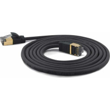 Wantec Patch cable SSTP CAT7 Ste. CAT6a d 4mm 15.00m Black