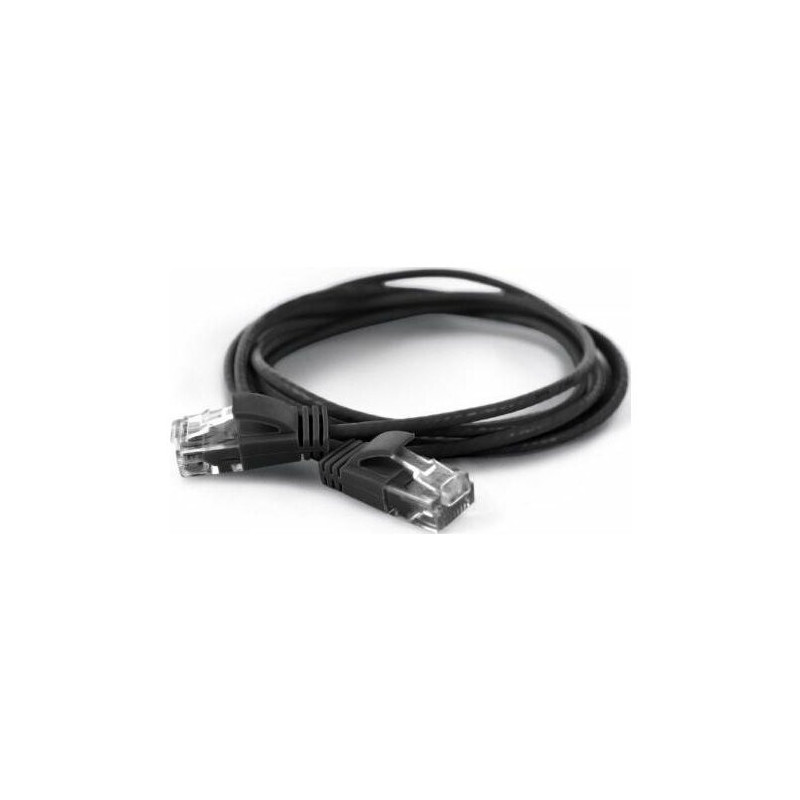 Wantec Patch cable UTP CAT6a d 2.8mm 25.00m Black