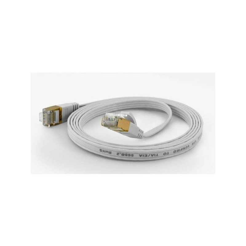 Wantec FTP CAT6 connection cable q 1.6x6.5mm 10.00m White