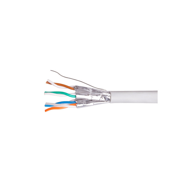 Installation cable Cat6 CCA U / UTP ECA 100.00m gray LSZH