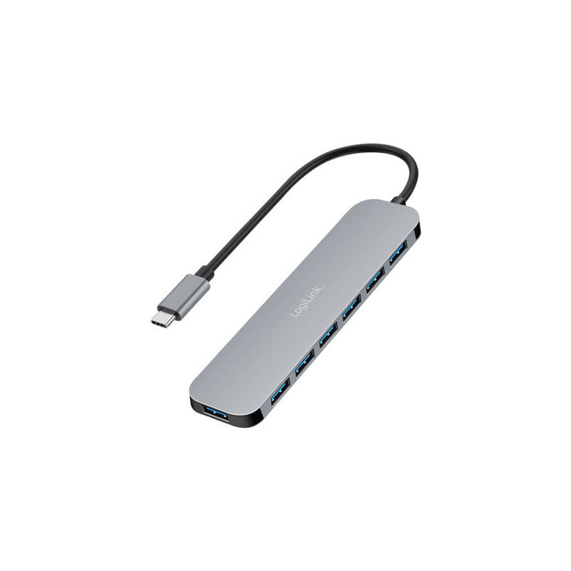 USB 3.2 USB-A 7-port hub, 5 Gbps, 20W PD