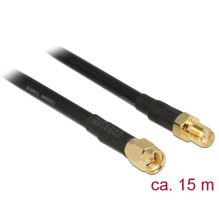 Delock SMA, MF, 15m, juoda...