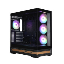 Zalman P40 NAMU, ATX Mid Tower PC Case, 4 x 120mm ARGB Fans, Black