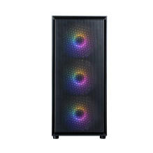 Zalman S6, ATX Mid Tower PC Case, 3 x 140mm FRGB Fans, 1 x 120mm FRGB Fans, Black