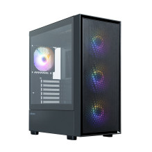 Zalman S6, ATX Mid Tower PC Case, 3 x 140mm FRGB Fans, 1 x 120mm FRGB Fans, Black