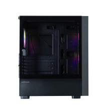 Zalman S6, ATX Mid Tower PC Case, 3 x 140mm FRGB Fans, 1 x 120mm FRGB Fans, Black