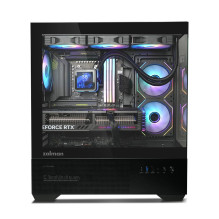 Zalman CHRONIX V2, ATX Mid Tower PC Case, 3 x 120mm ARGB Fans, Black